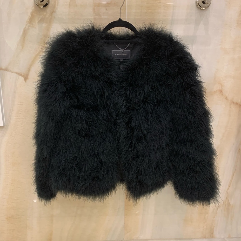 Bcbg fur coat